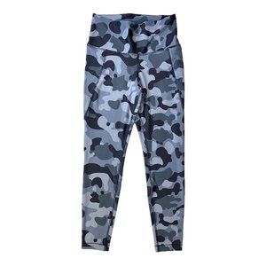 Reebok Speedwick Women's Gray Camouflage Lux Bold High-Ride Leggings, Medium NWT